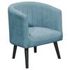 Polstersessel Mit Armlehnen Paul Velours Blau - Blau/Schwarz, Basics, Textil (61/82/58cm) - Livetastic