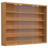 Hängevitrine Agisa L B: 77 cm Buchefarben - Buchefarben, MODERN, Glas/Holzwerkstoff (77/60/10cm) - MID.YOU
