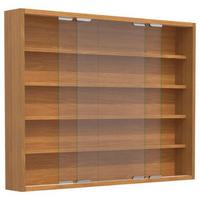 Hängevitrine Agisa L B: 77 cm Buchefarben - Buchefarben, MODERN, Glas/Holzwerkstoff (77/60/10cm) - MID.YOU