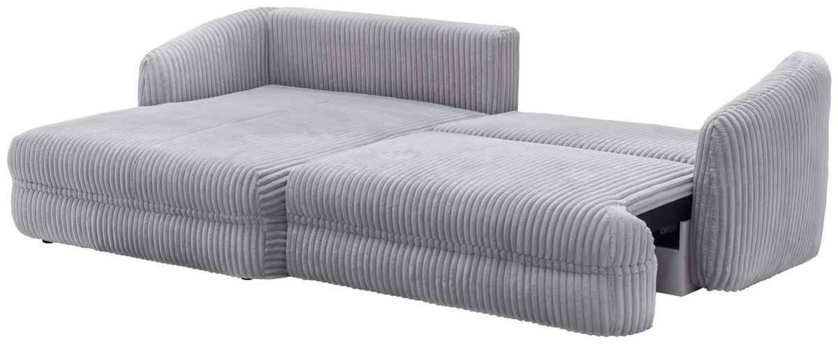 Ecksofa Lush, Grau Schenkel: 161x284 cm - Terracotta/Schwarz, Design, Textil (161/284cm) - Livetastic