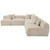Ecksofa Bloom Erweiterbar Beige - Beige, Trend, Textil (300/315cm) - Livetastic