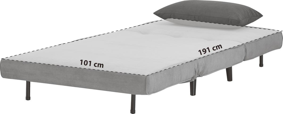 Rozkladacie kreslo SVEN 100, sivá / modrá - čierna/sivá, Modern, drevo/textil (101/81/90cm)