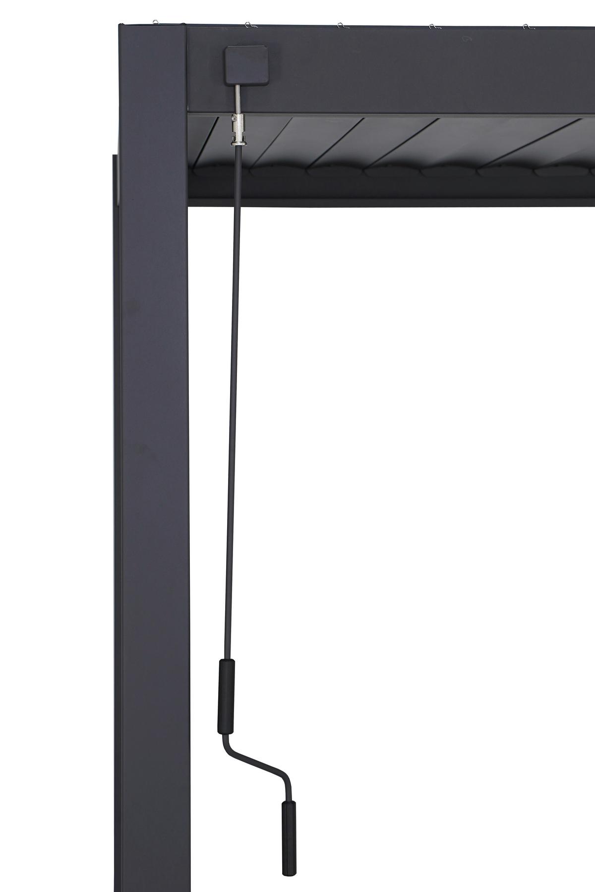 Pergola Classic Anthrazit 3x6 - Anthrazit, MODERN, Metall (600/250/300cm) - Gardenson