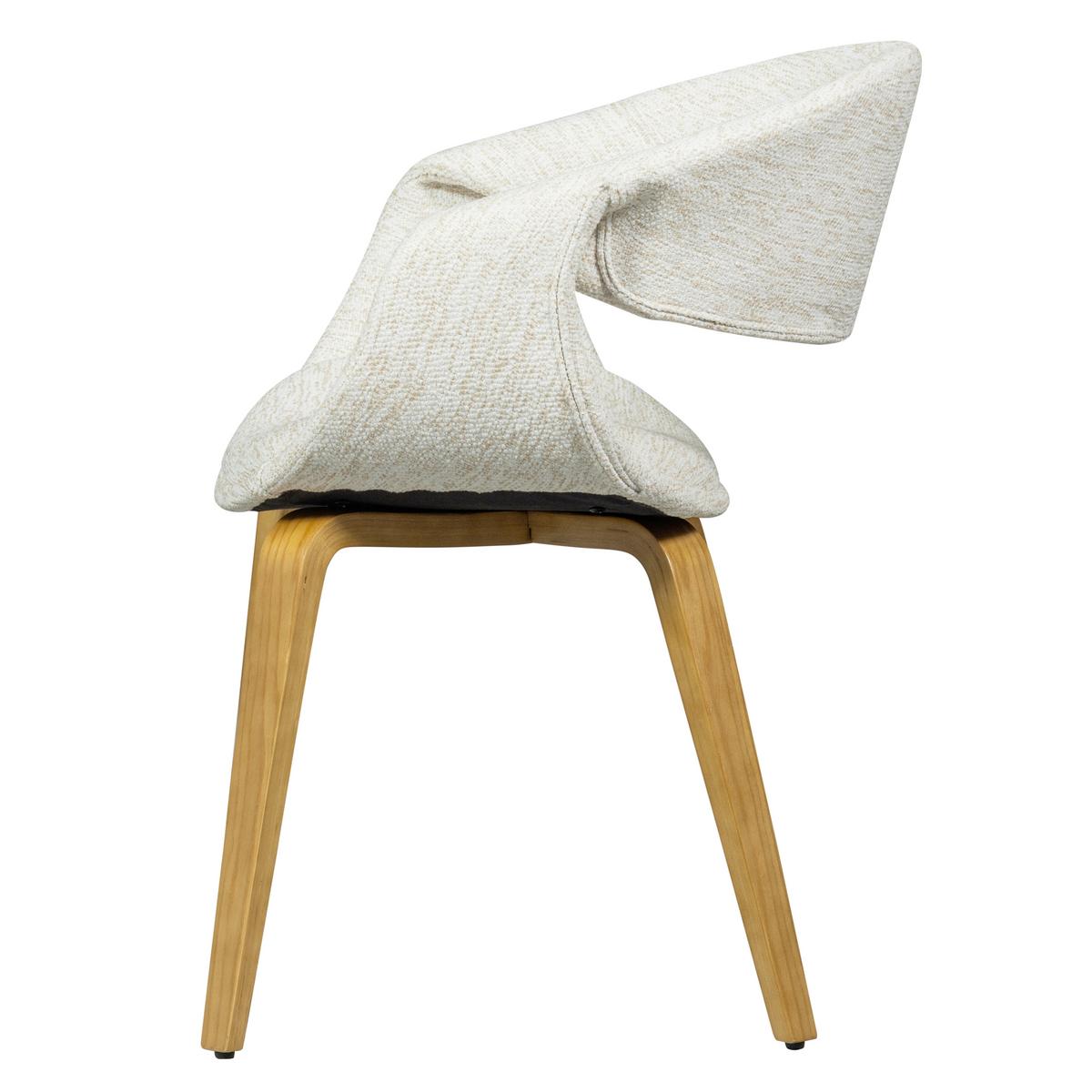 Armlehnstuhl-Set Yossi Naturfarben B: 57cm - Naturfarben, MODERN, Holzwerkstoff/Textil (57/78/57cm) - Livetastic