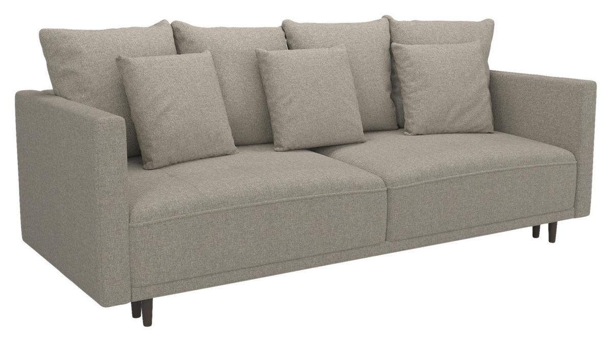 3-Sitzer-Sofa Mit Schlaffunktion Sofia B: 223 cm - Beige, Design, Textil (223/96/95cm) - MID.YOU
