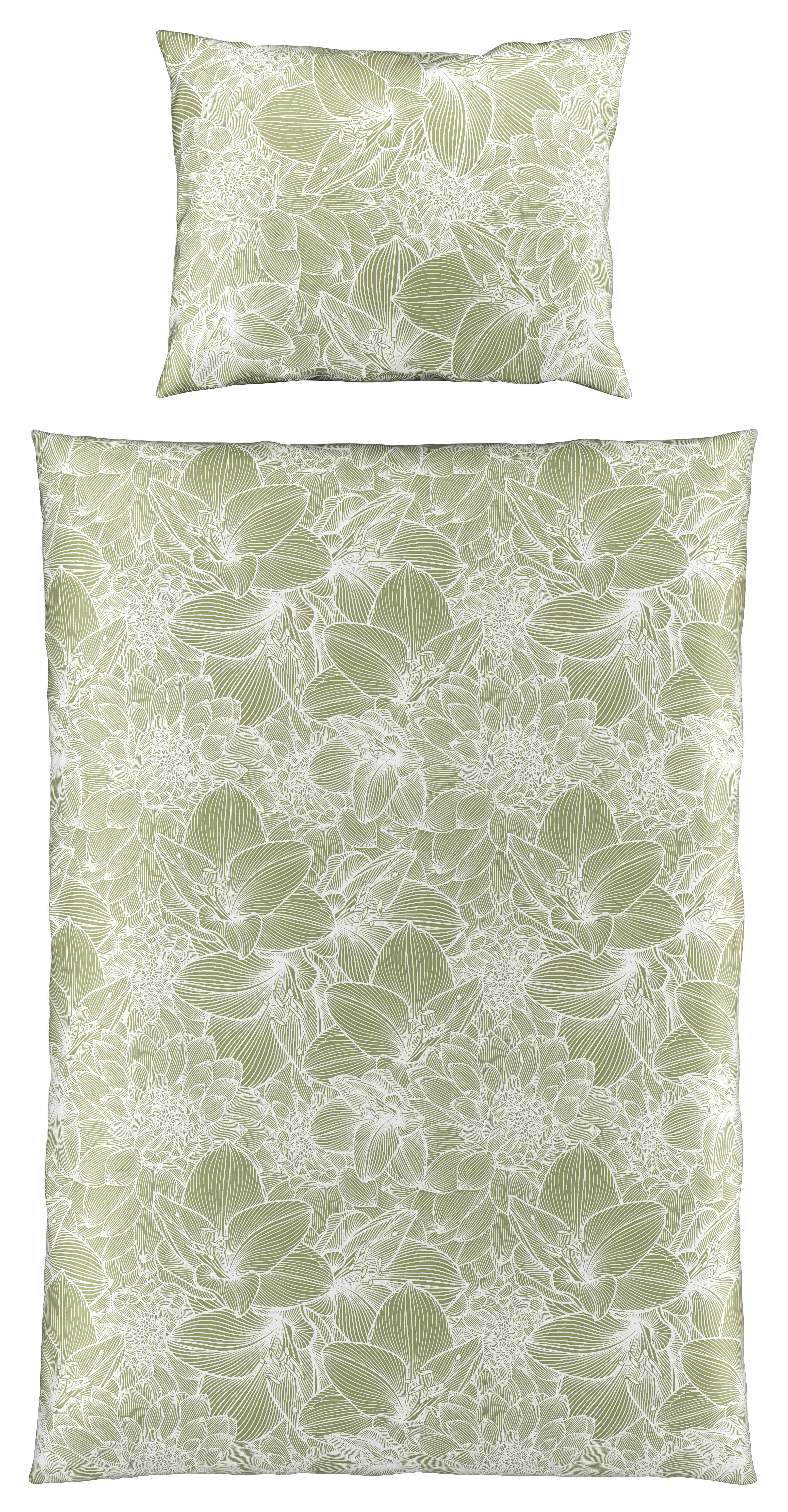 Povlečení Larissa, 140/200cm, Zelená - zelená, Konvenční, textil (140/200cm) - Premium Living