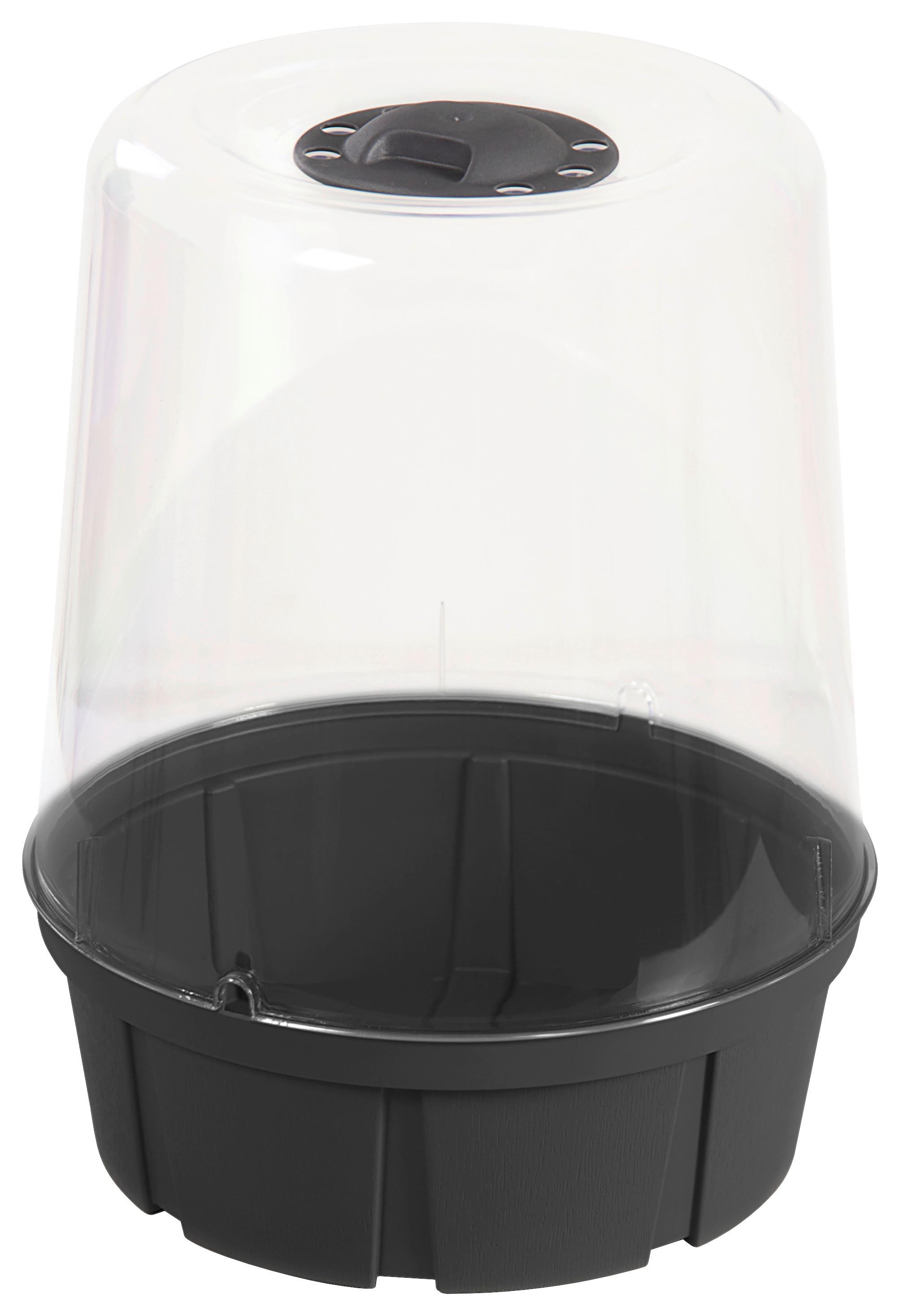 Anzuchtbeet Kunststoff 6 L D: 23,5 Cm - Anthrazit, Basics, Kunststoff (23,5/32,5/23,5cm)