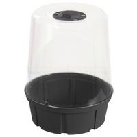 Anzuchtbeet Kunststoff 6 L D: 23,5 Cm - Anthrazit, Basics, Kunststoff (23,5/32,5/23,5cm)