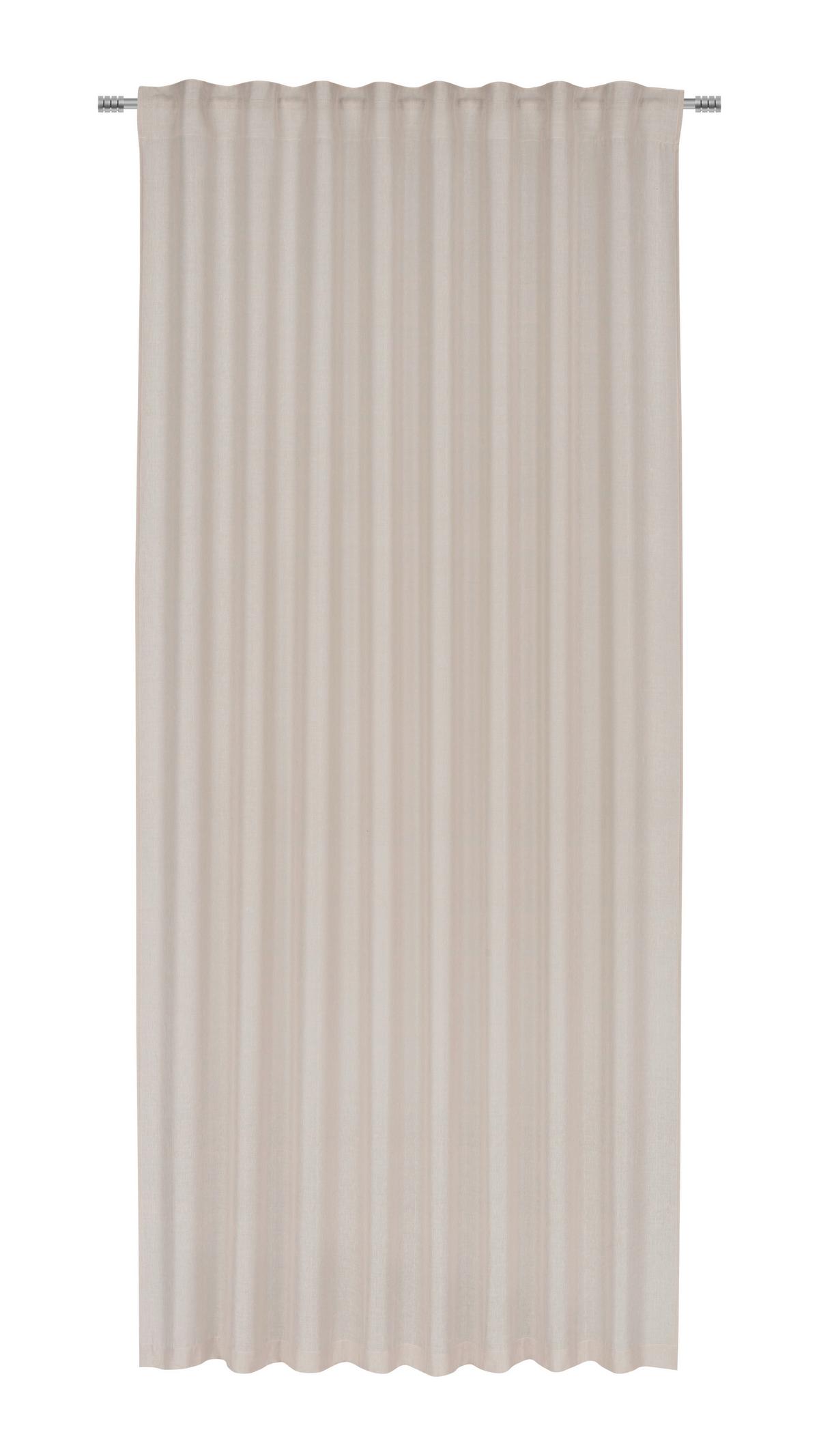 HOTOVÝ ZÁVES Elisa, 135/255cm, béžová - béžová, Konventionell, textil (135/255cm) - Premium Living