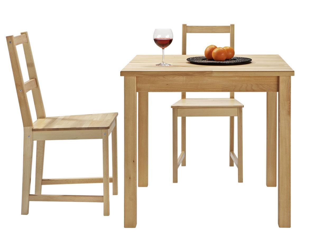 JEDÁLENSKÝ STÔL NEAPEL 80 - farba buka, Konventionell, drevo (80/75/80cm) - Zandiara