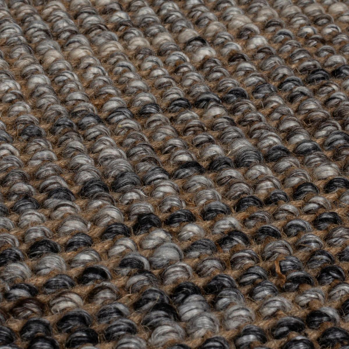 Handwebteppich Ombre - Grau, KONVENTIONELL, Textil (60/110cm)