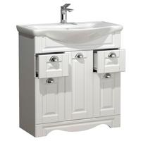 Waschtischkombi Casalo Xl - Weiß, MODERN, Keramik/Holzwerkstoff (75cm) - MID.YOU