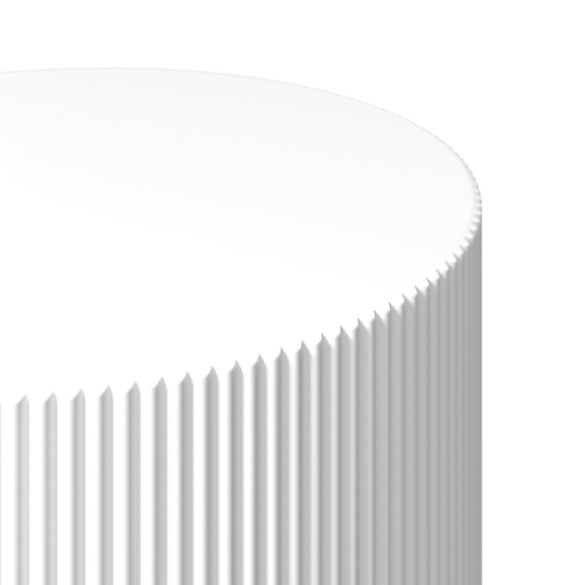 Konferenční stolek Arlo, P: 60/45 cm - bílá, Moderní, kompozitní dřevo (60/45/40/35/60/45cm) - Bessagi Home