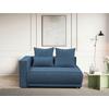 Récamiere Iga Li Blau B: 168 cm - Blau/Schwarz, Design, Textil (168/73/99cm) - MID.YOU