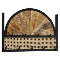 Wandgarderobe Wohnling Braun B: 53 cm - Braun, MODERN, Holz (53/40/7,5cm) - MID.YOU