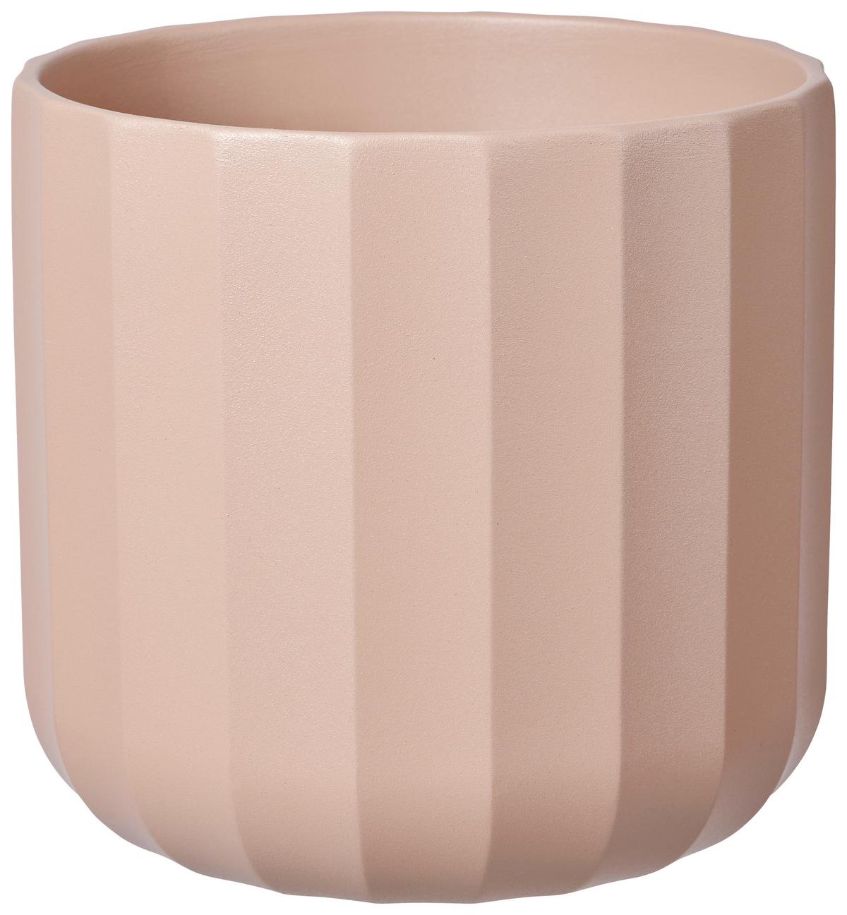 Virágtartó Edény Dragica - olívazöld/világos rózsaszín, Basics, kerámia (18,5/18cm) - James Wood