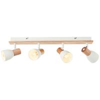 Strahler 99867/75 Daintree - Naturfarben/Weiß, Basics, Holz/Metall (52/7cm) - Brilliant