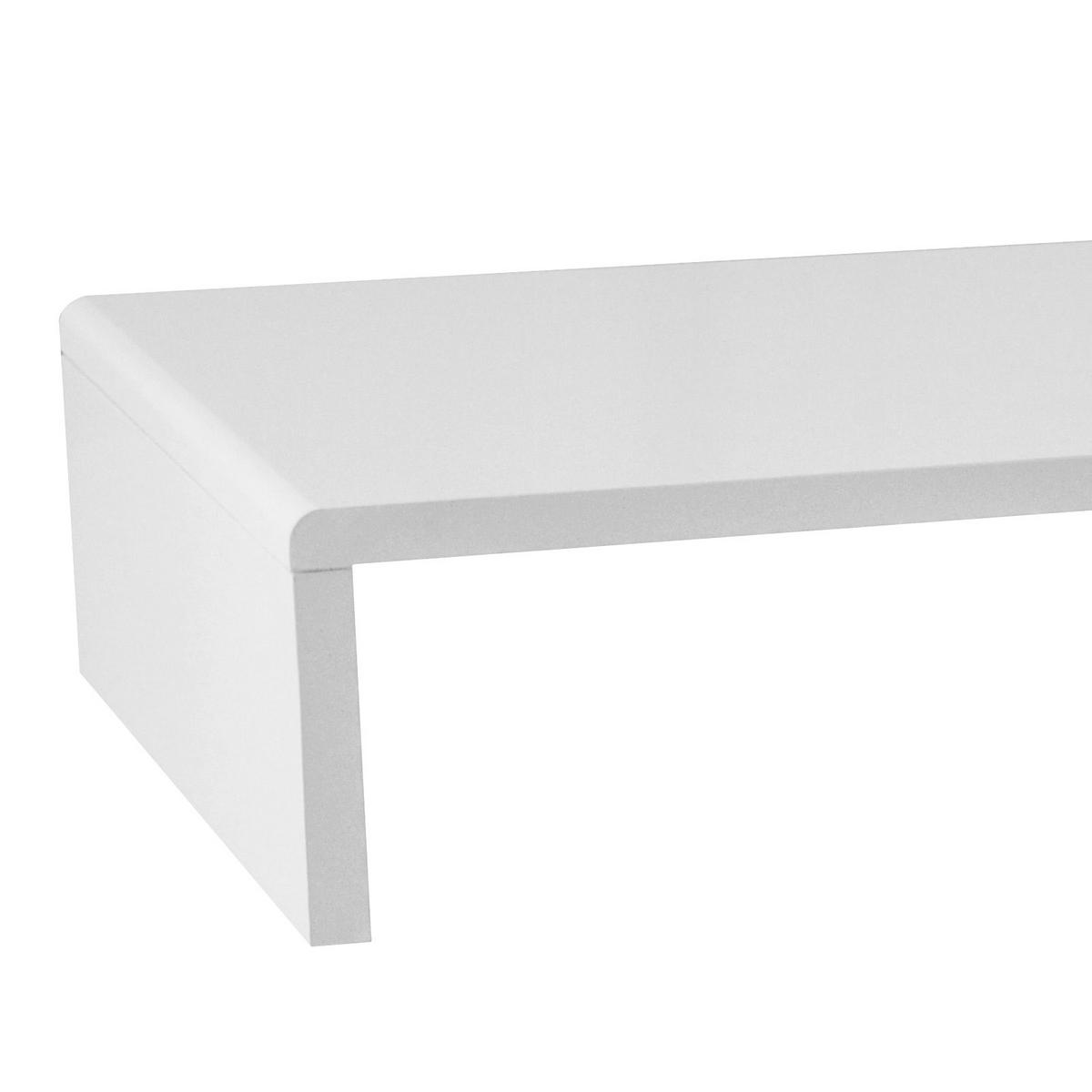 TV NÁSTAVEC AKTION - bílá, Moderní, kompozitní dřevo (70/12,8/35cm)