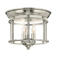 Deckenleuchte Hk-Gentry-F-Pn - Nickelfarben, Natur, Glas/Metall (29/24.4cm) - Elstead Lighting