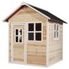Spielhaus Holz + Wasserfestes Dach Naturfarbe Exit Loft 100 - Naturfarben/Kernbuche, KONVENTIONELL, Holz (149/135/159cm) - EXIT Toys