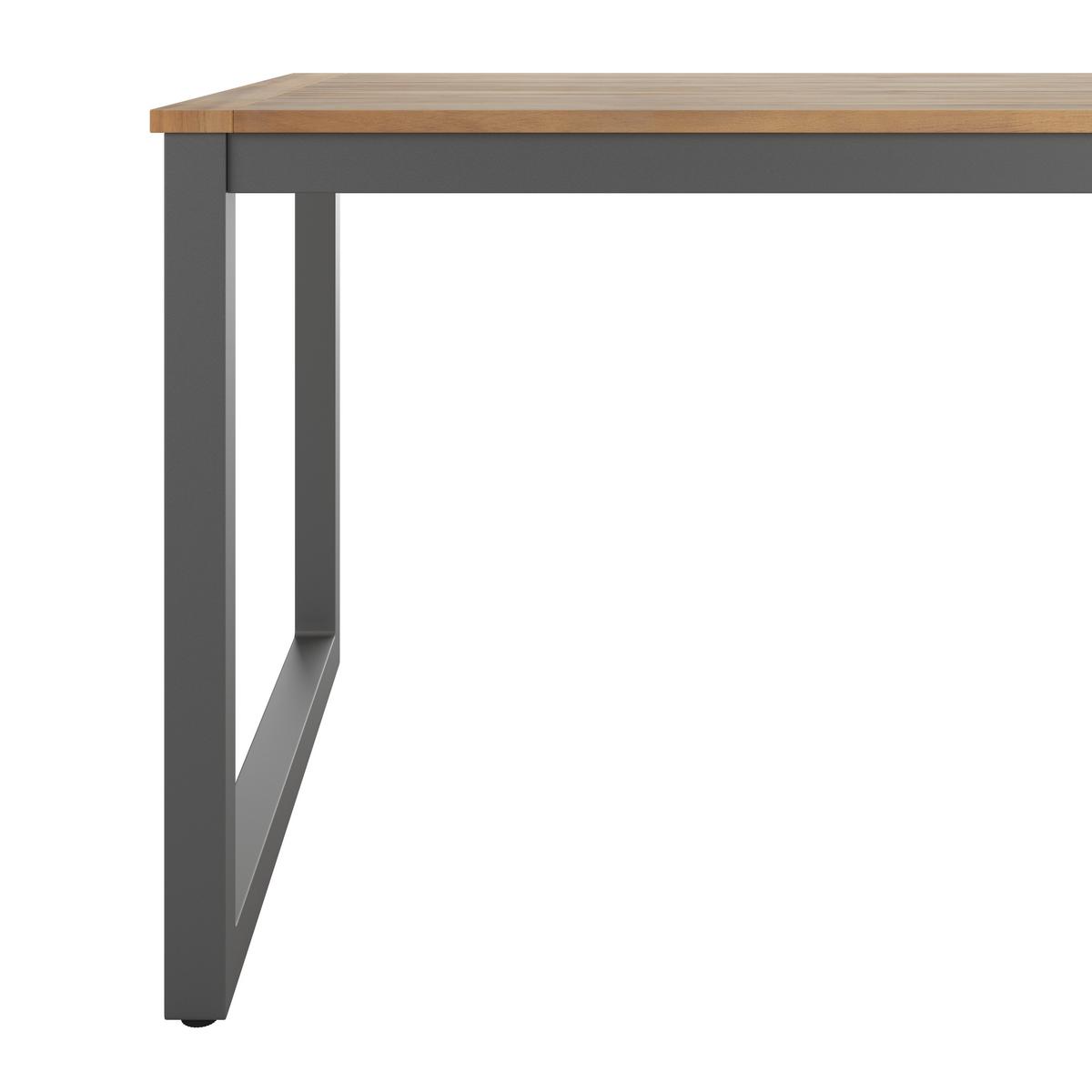 Gartentisch Sven - Grau, MODERN, Holz/Metall (150/85/75cm) - Beldano