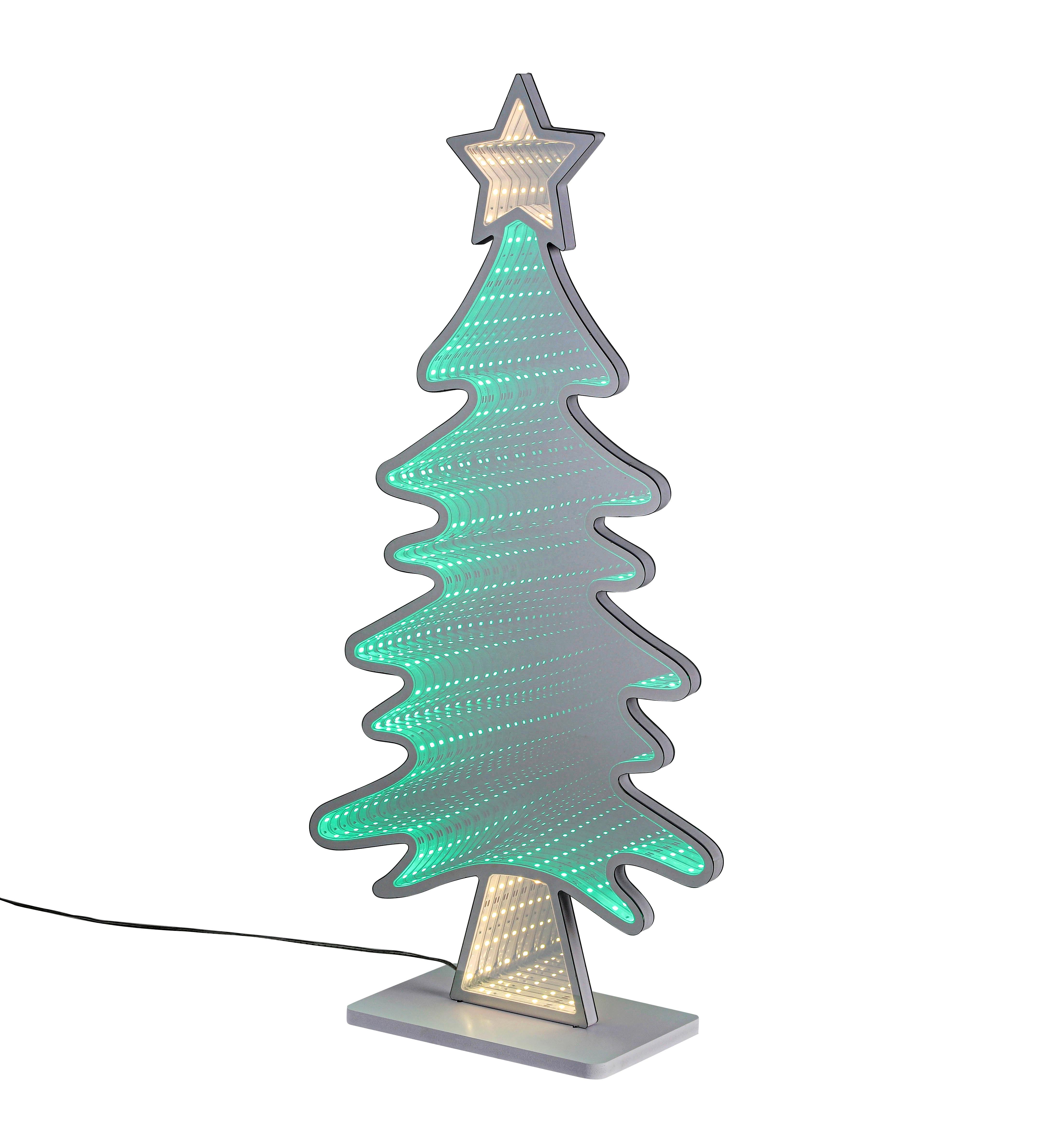 DEKORAČNÉ LED SVIETIDLO TANNE - biela/chrómová, Design, plast (31,5cm) - Mömax