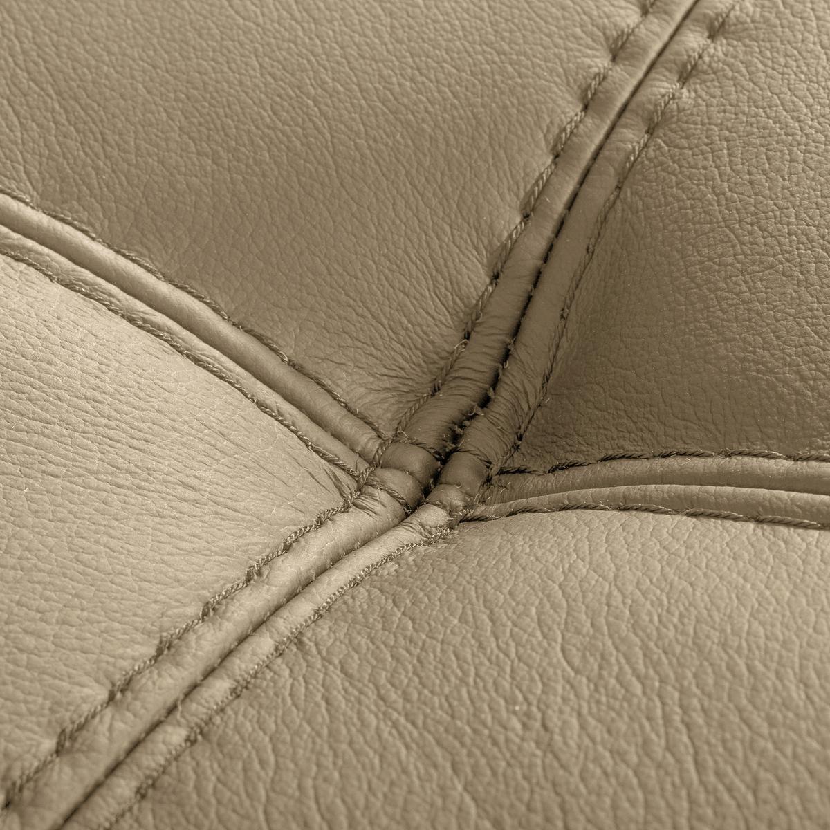 Ecksofa Torino Teilleder Hellgrau 173x247 - Hellgrau/Schwarz, Design, Leder/Textil (173/247cm) - Livetastic