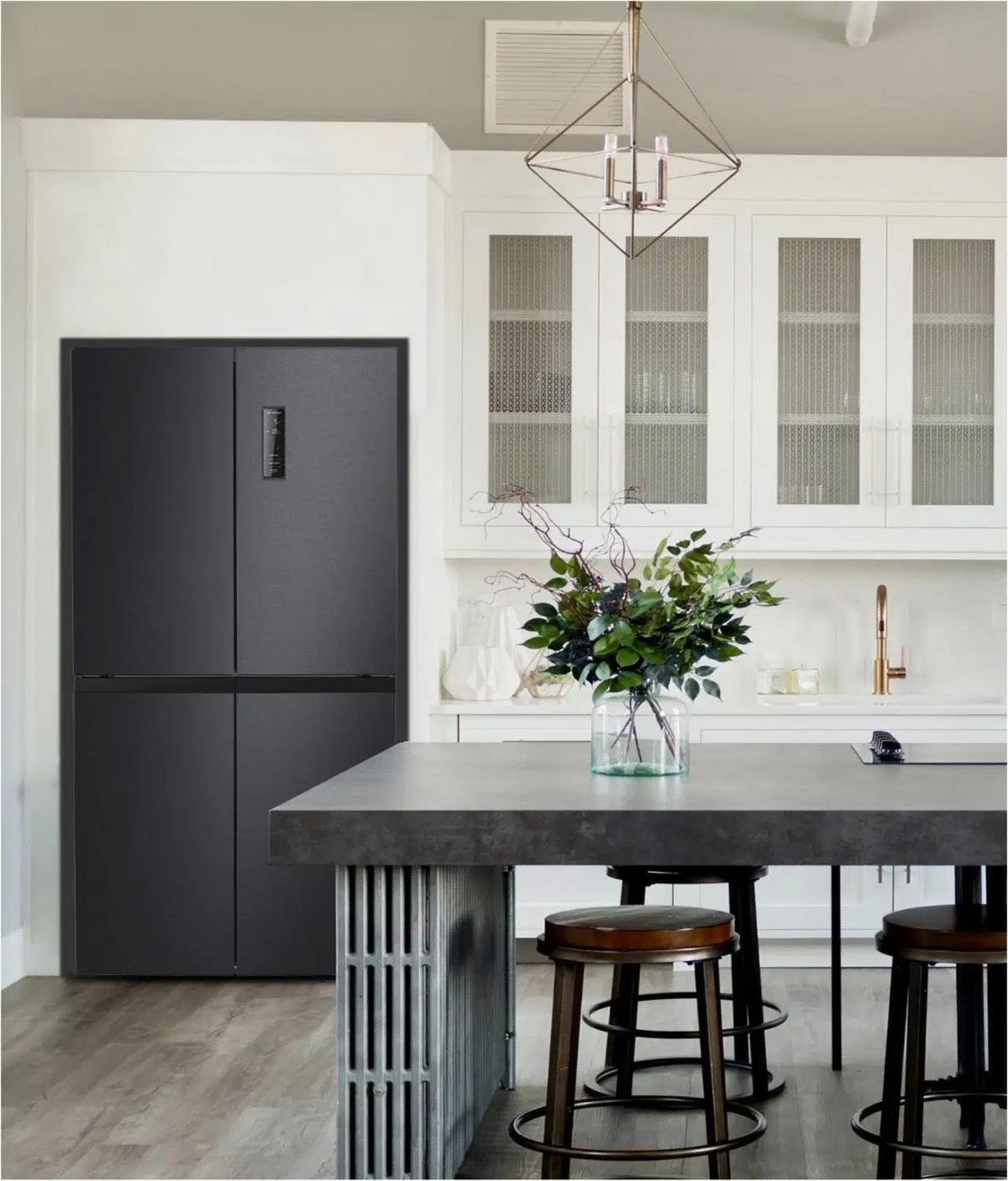 Side-By-Side Nabo Smi 5535 - Dunkelgrau, Basics, Metall (90,5/190,2/59,7cm) - Nabo