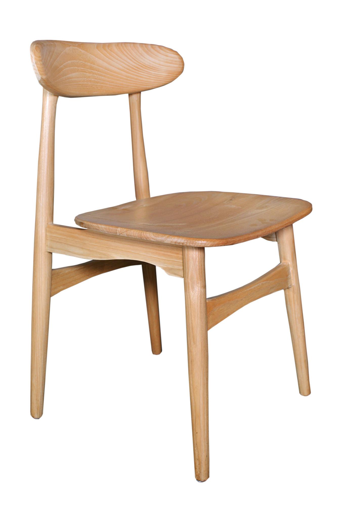 Stuhl Scandi Holz Naturfarben, B: 53 Cm - Naturfarben, ROMANTIK / LANDHAUS, Holz (53/80/45cm)