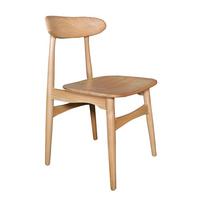 Stuhl Scandi Holz Naturfarben, B: 53 Cm - Naturfarben, ROMANTIK / LANDHAUS, Holz (53/80/45cm)