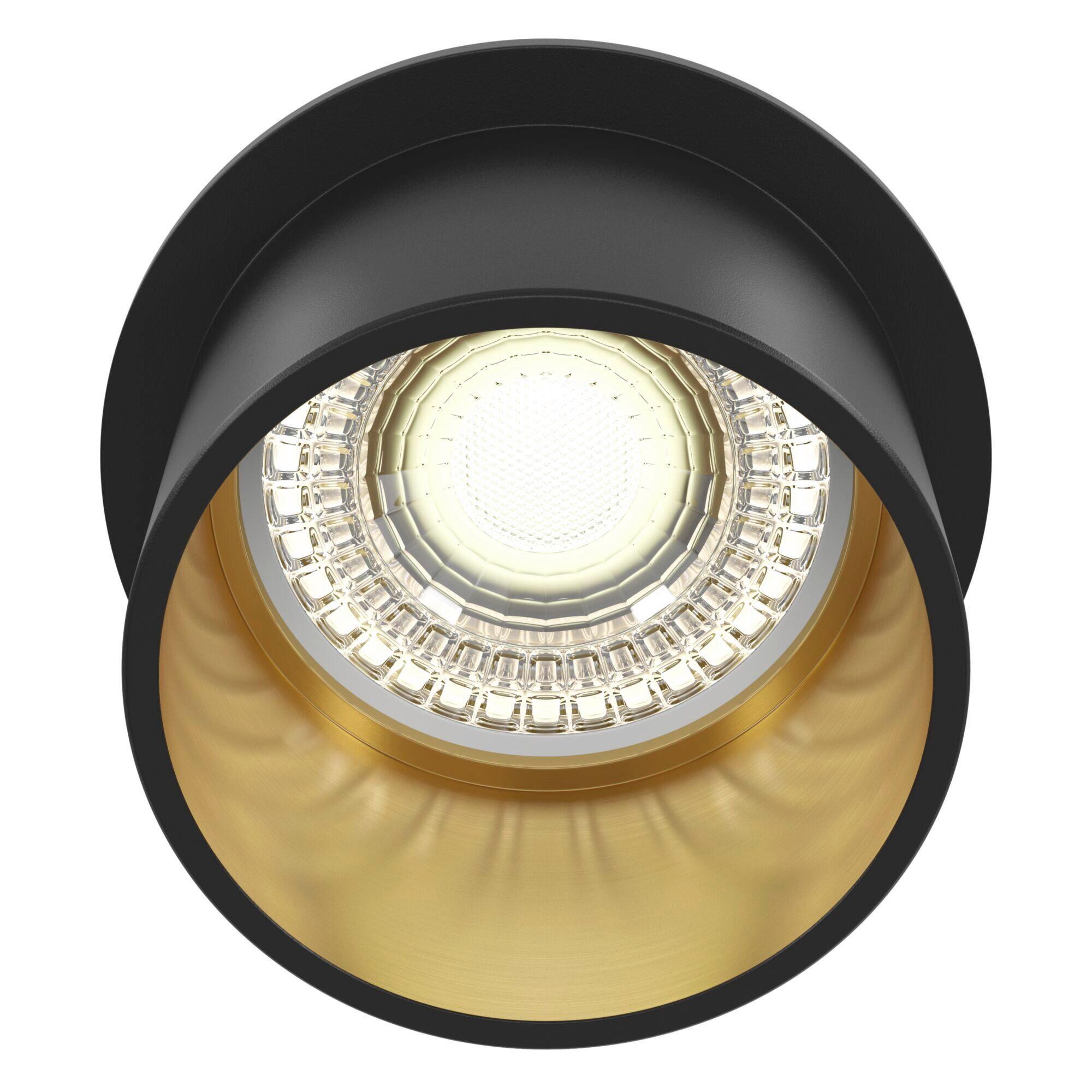 Aufbauleuchte Reif - Goldfarben/Schwarz, Trend, Metall (6,8/5,5cm) - MAYTONI