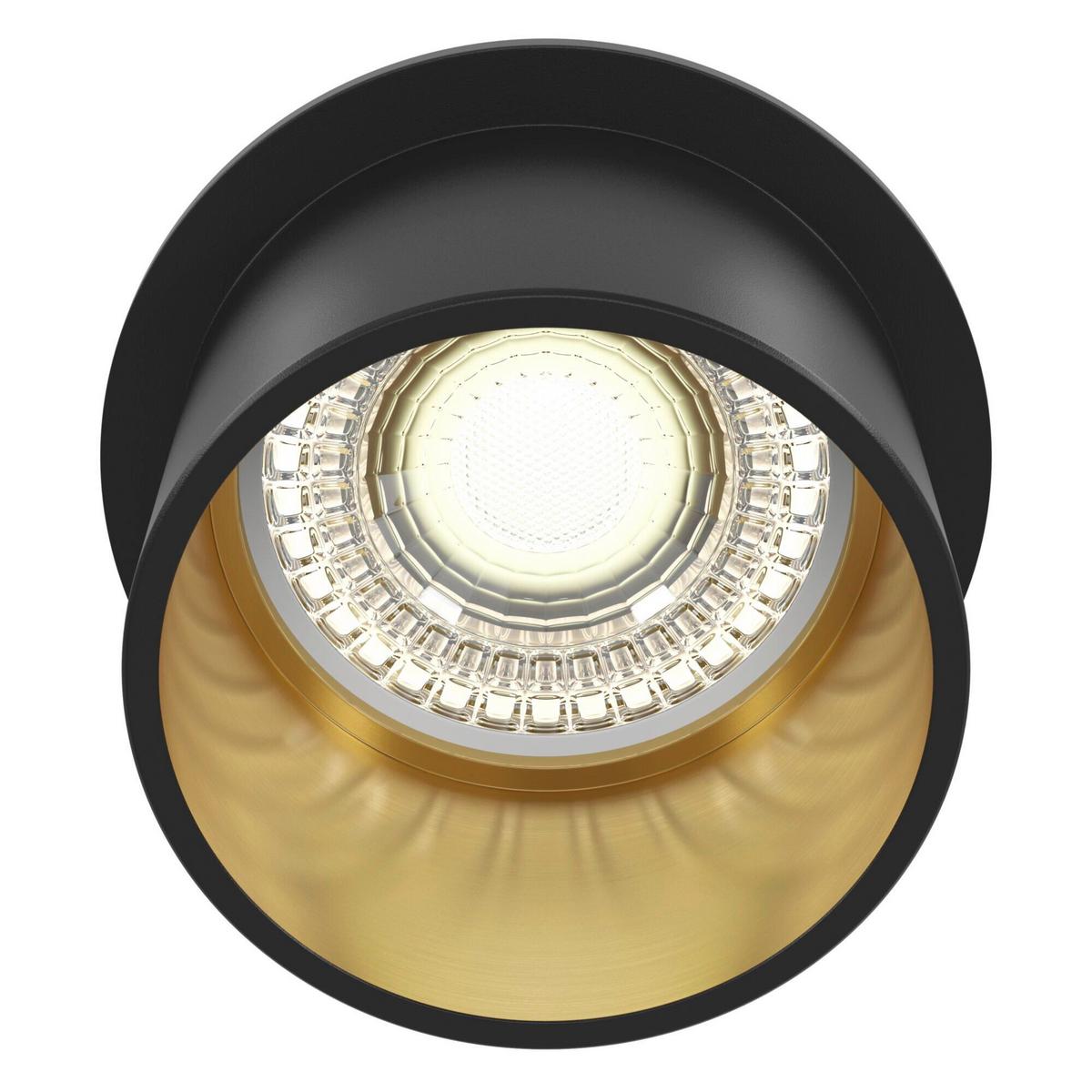 Aufbauleuchte Reif - Goldfarben/Schwarz, Trend, Metall (6,8/5,5cm) - MAYTONI