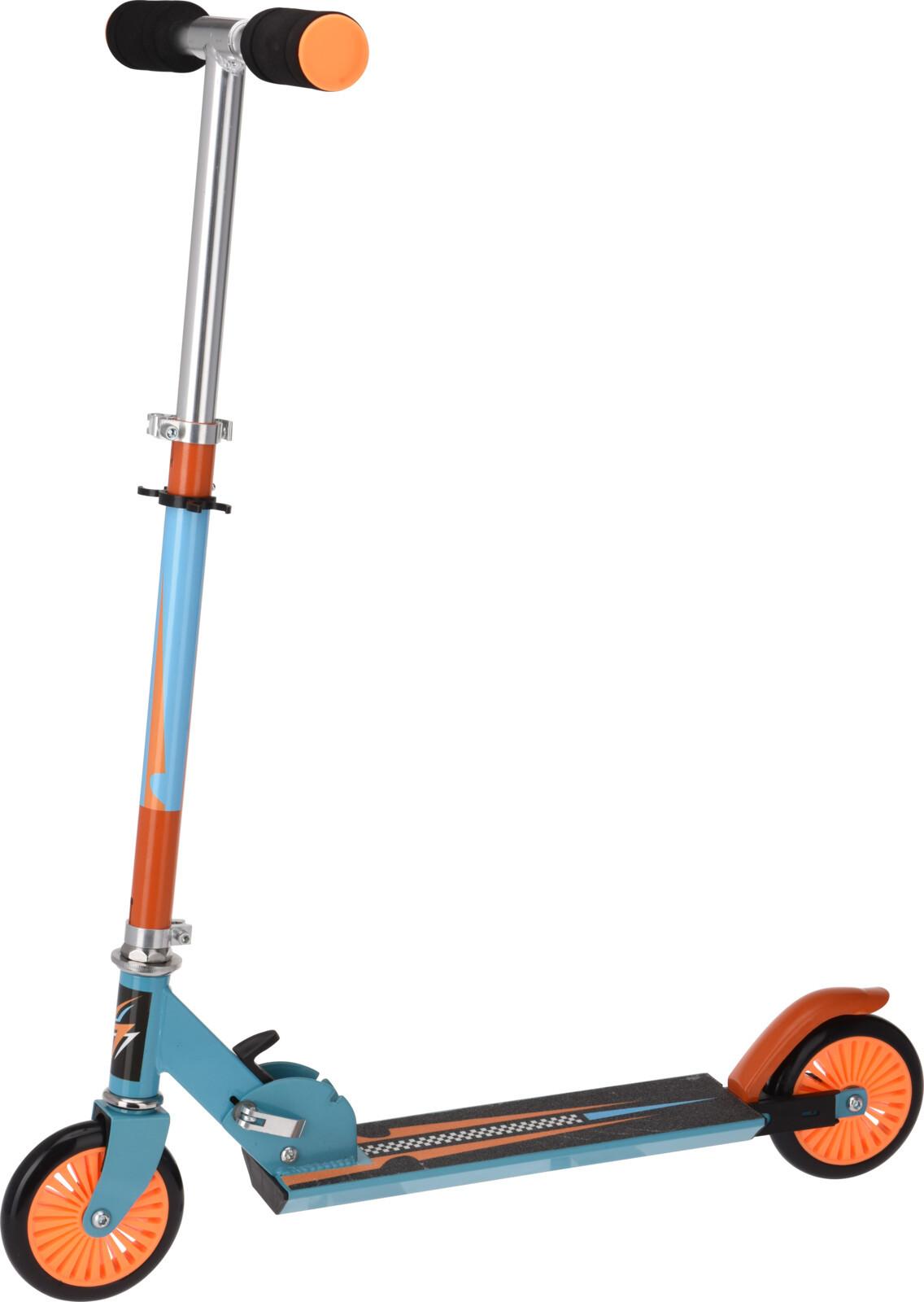 Kinderscooter Roller Blau-Orange - Multicolor, Basics, Metall (90/81/90cm) - BUNINO