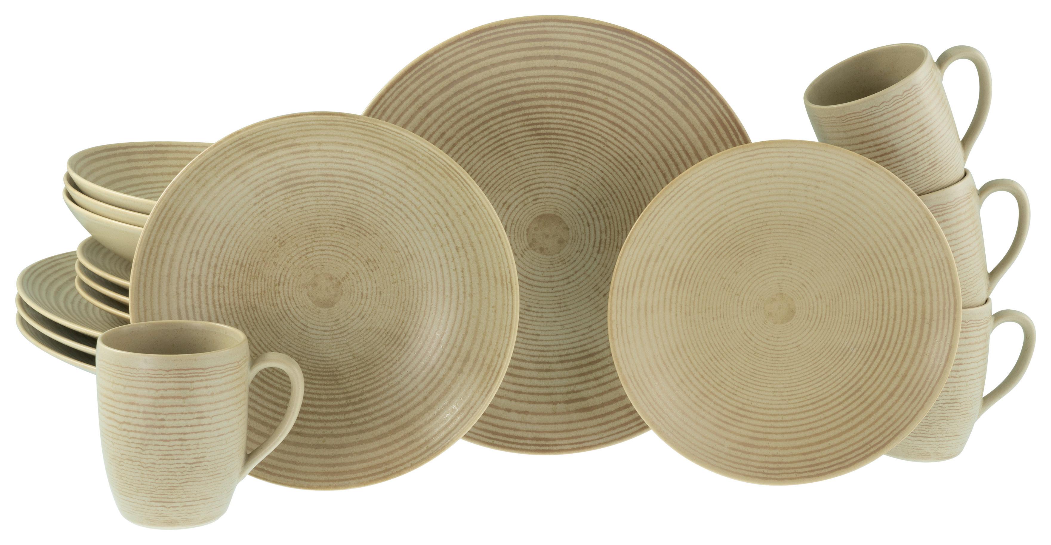 KOMBINOVANÝ SERVIS CATANIA - piesková, Design, keramika - Creatable