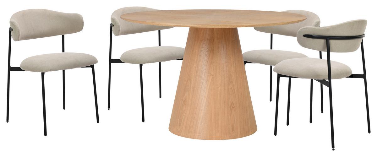 Esstisch Rond D: 120 cm, Eichefarben - Eichefarben, Design, Holz/Holzwerkstoff (120/76cm) - MID.YOU