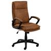 Bürostuhl Brad mit Armstützen Schwarz/Hellbraun Bis 110 Kg - Hellbraun/Schwarz, Trend, Kunststoff/Textil (67/115/69,5cm) - MID.YOU