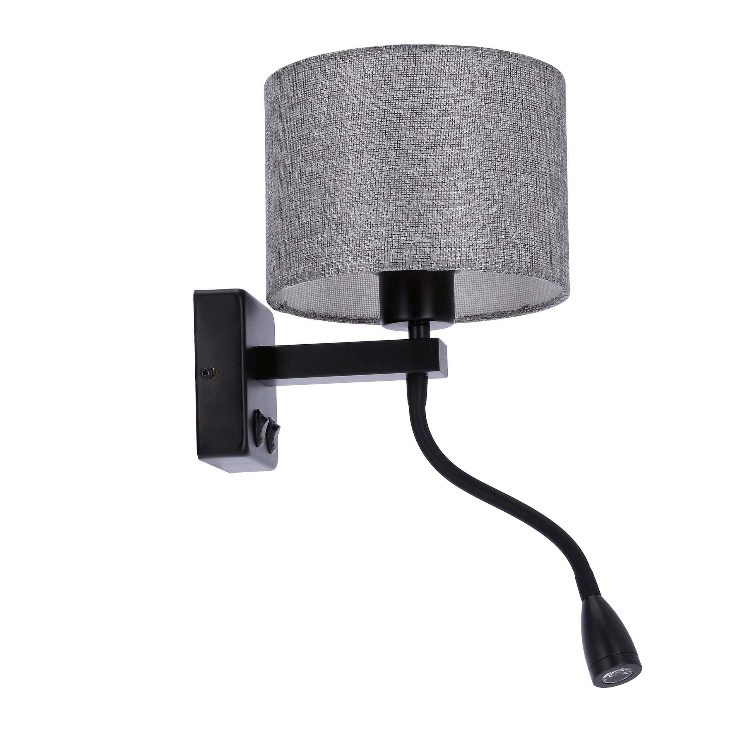 Wandleuchte 21-75499 - Schwarz, Basics, Metall (22/18/44cm)