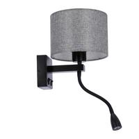 Wandleuchte 21-75499 - Schwarz, Basics, Metall (22/18/44cm)