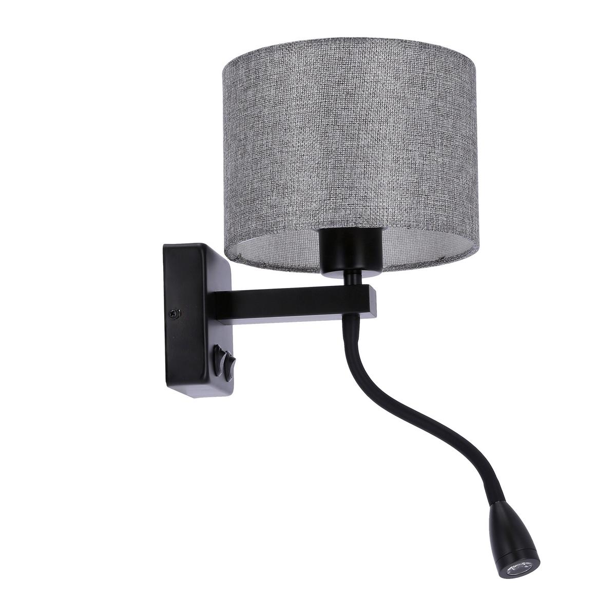 Wandleuchte 21-75499 - Schwarz, Basics, Metall (22/18/44cm)