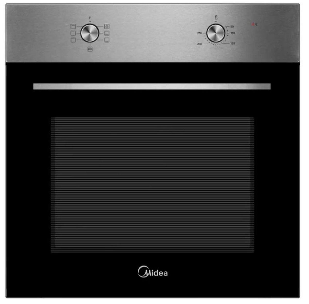Backofen 65m40m0 - Edelstahlfarben/Schwarz, Basics, Glas/Metall (59,5/59,5/57,5cm) - Midea