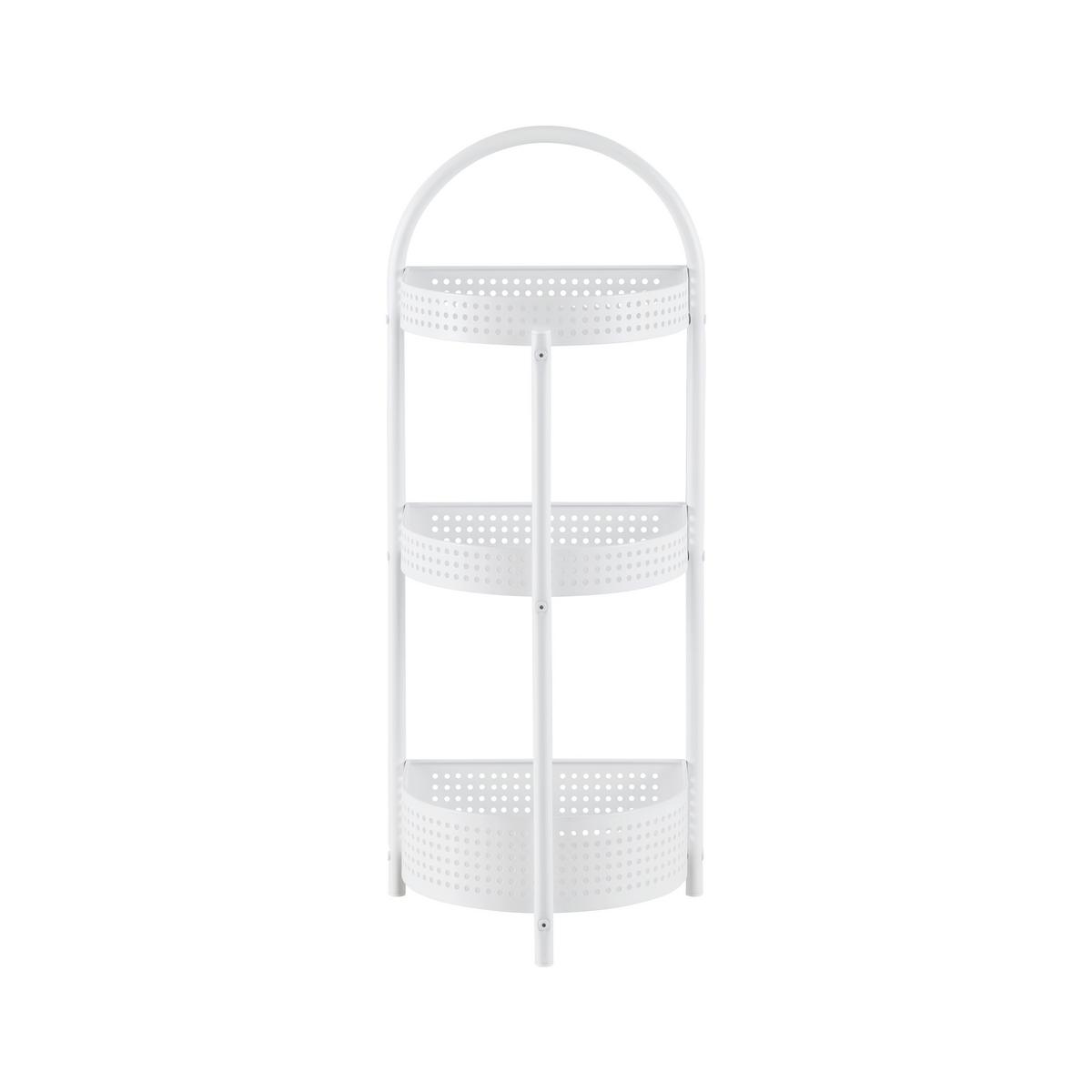 REGÁL ANCONA -EXKLUSIV/SB- - bílá, Moderní, kov (34/84.5/28cm) - Mömax