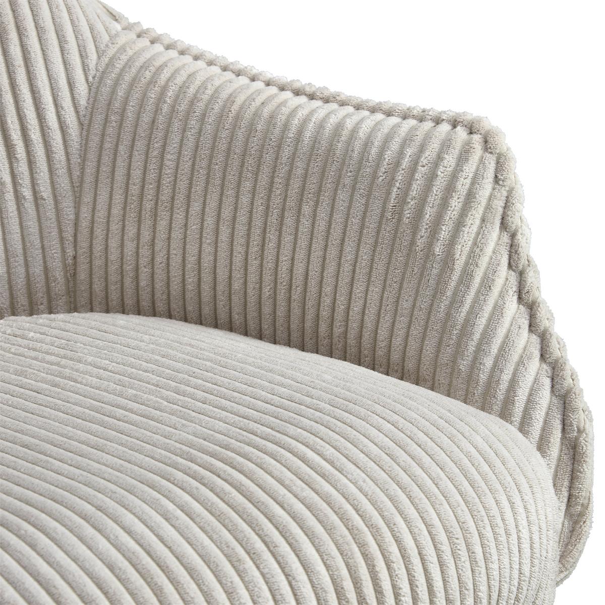 Armlehnstuhl-set Yuki - Beige/Schwarz, LIFESTYLE, Textil/Metall (61/87/65cm) - MID.YOU