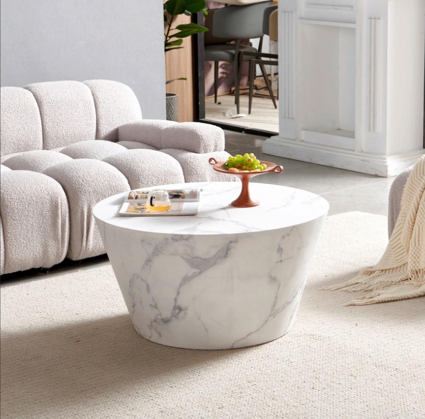 Couchtisch Weiß D: 80 Cm - Weiß, Design, Holzwerkstoff (80/80/42cm) - Livetastic