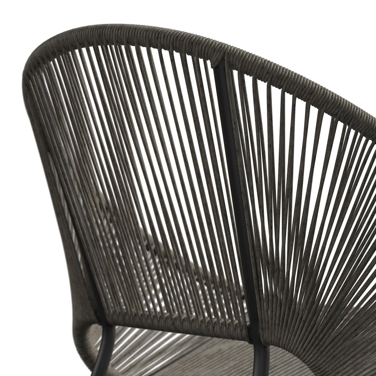 Loungesessel Sun - Schwarz/Grau, MODERN, Kunststoff/Metall (69/82/68cm) - Beldano