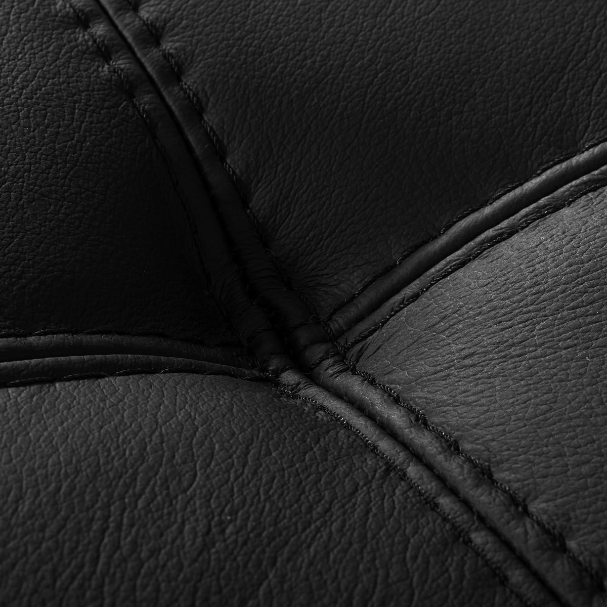 Ecksofa Torino Teilleder Schwarz 247x173 - Schwarz, Design, Leder/Textil (247/173cm) - Livetastic