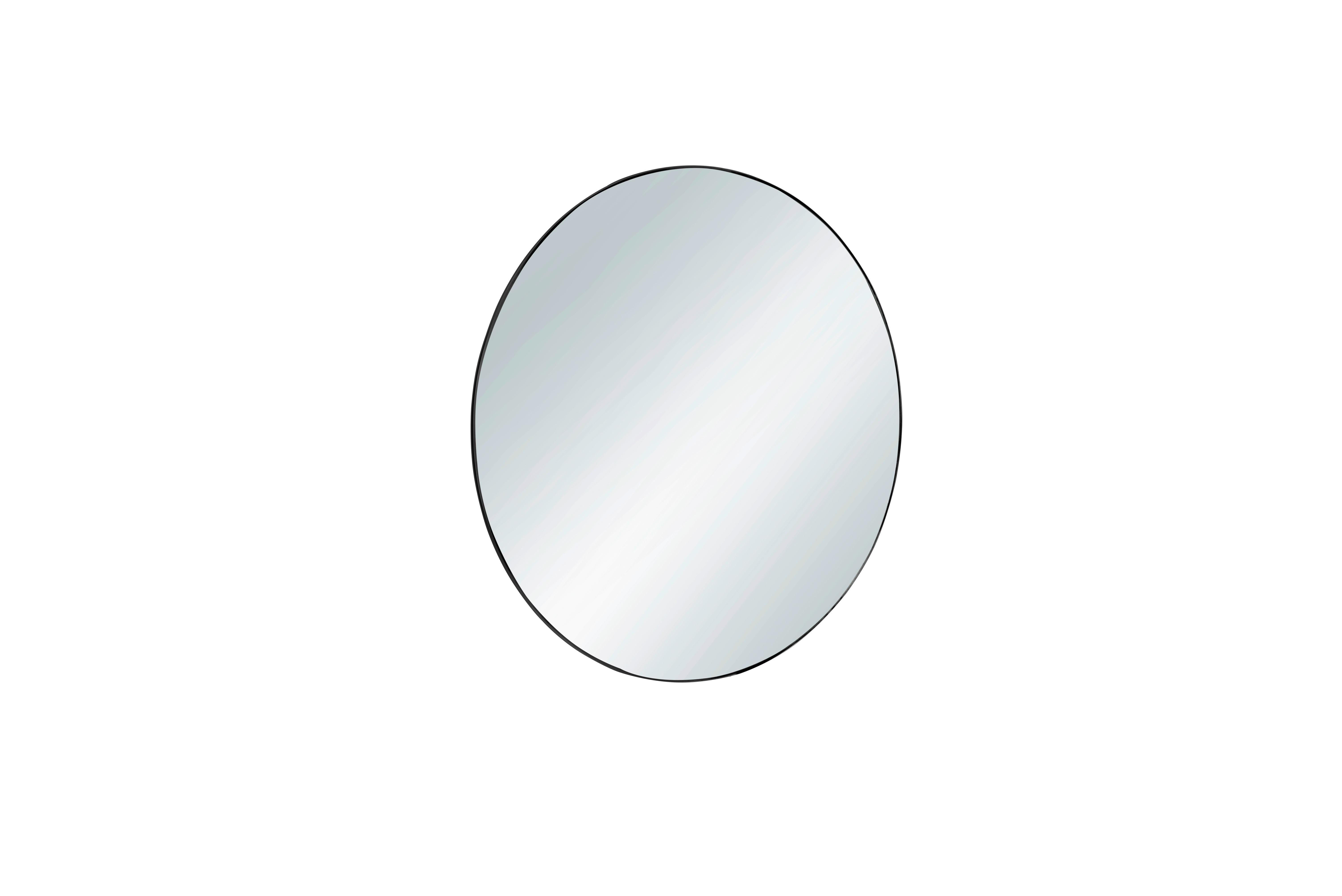 Zrkadlo ESRA čierna 50cm - čierna, Modern, kov/sklo (50cm) - Mömax