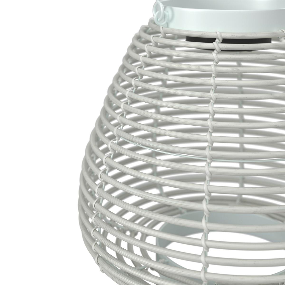 VONKAJŠIE SVIETIDLO ANINA - biela, Modern, kov/plast (36/35/36cm) - Bessagi Garden