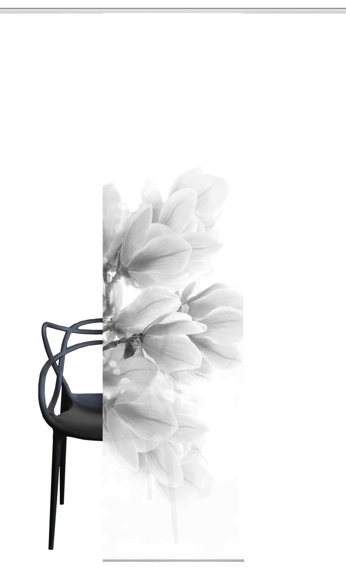 Flächenvorhang Kessi - Grau, Natur, Textil (60/245cm)