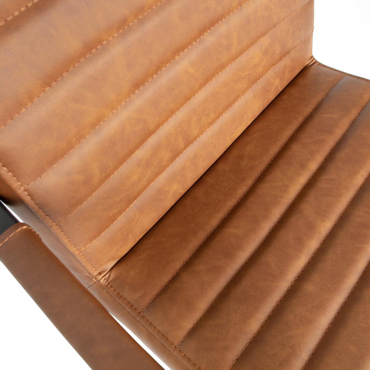 Armlehnstuhl-Set Bas Cognac B: 54cm - Cognac, MODERN, Textil/Metall (54/87/62cm) - Livetastic