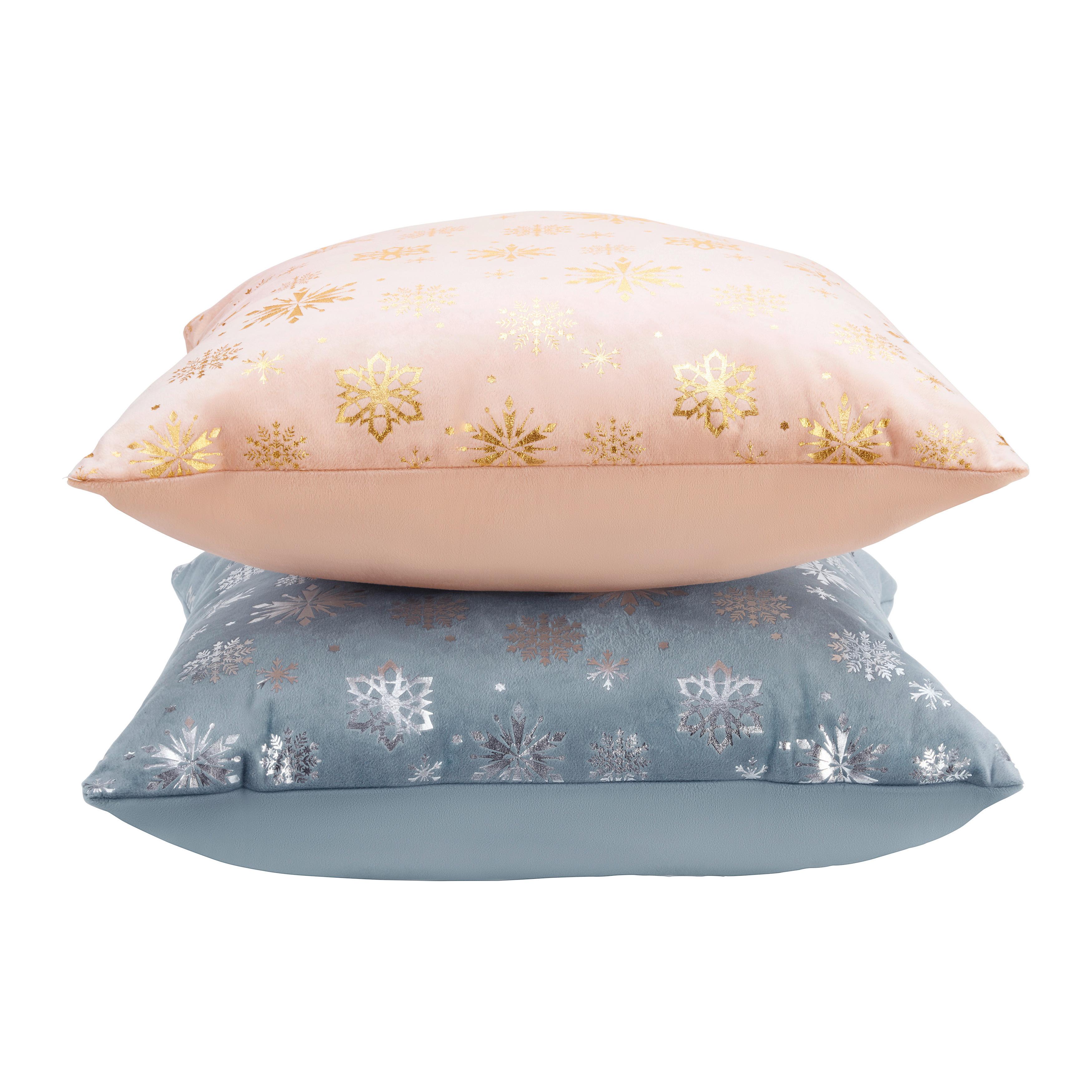 DEKORAČNÝ VANKÚŠ SNOWFLAKE - jadeitovozelená/strieborná, textil (45/45cm) - Mömax